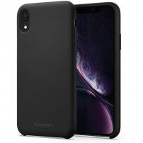 Spigen Silicone Fit tok iPhone XR - fekete