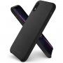 Spigen Silicone Fit tok iPhone XR - fekete