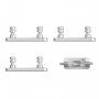 Pótalkatrész - oldal gomb Apple iPhone 8 (Hangerő + KI / BE kapcsolás + Némítás) - ezüst (Silver)