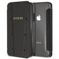 Guess Kaia Book Case tok iPhone X / XS - fekete