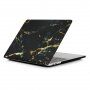 Matt borító - MacBook Air 13" (A1932 / A2179 / A23379) - fekete-arany márvány