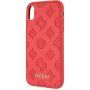 Guess Debossed Peony tok iPhone X / XS - piros