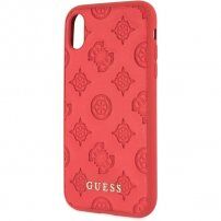 Guess Debossed Peony tok iPhone X / XS - piros