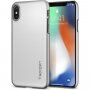 Spigen Thin Fit vékony tok iPhone X - ezüst