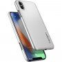 Spigen Thin Fit vékony tok iPhone X - ezüst
