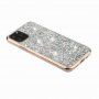 Puha műanyag tok csillámokkal iPhone 11 Pro Max - ezüst