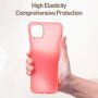 Baseus transzparens szilikon tok iPhone 11 Pro Max - piros
