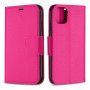 Flip cover tok bőr textúrával iPhone 11 - fukszia