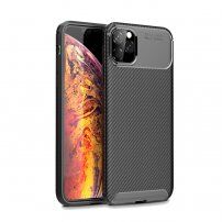 Tok karbonszálas textúrával iPhone 11 Pro Max - fekete