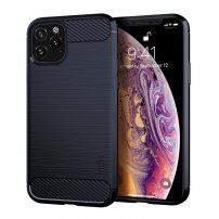 Mofi tok csiszolt textúrával iPhone 11 Pro - sötétkék