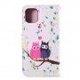Flip cover tok állvánnyal - bagoly szerelem - iPhone 11 Pro - színes