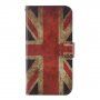 Flip cover tok állvánnyal - retró UK zászló - iPhone 11 Pro - színes