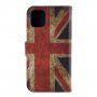 Flip cover tok állvánnyal - retró UK zászló - iPhone 11 Pro - színes