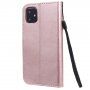 Flip cover műbőr tok állvánnyal iPhone 11 - rózsaszín-arany