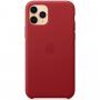 Eredeti Apple bőr tok iPhone 11 Pro Max - piros
