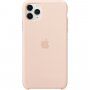 Eredeti Apple szilikon tok iPhone 11 Pro Max - homok rózsaszín