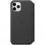 Eredeti Apple Folia bőr flip cover tok iPhone 11 Pro - fekete