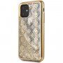 Guess 4G Peony Glitter mozgó tok iPhone 11 Pro Max - arany