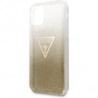 Guess Solid Glitter csillogó tok iPhone 11 Pro Max - arany