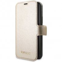 Guess Iridescent Book flip cover tok iPhone 11 Pro - arany