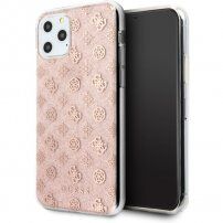 Guess 4G Peony Glitter tok iPhone 11 Pro Max - rózsaszín