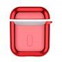 Baseus fényes tok fogantyúval AirPods 1 / 2 - piros