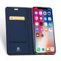 Dux Ducis flip cover tok iPhone XR - sötétkék
