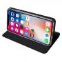 Dux Ducis flip cover tok iPhone XR - fekete