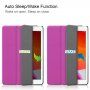 PU műbőr borító, alvás funkció - iPad 10,2" (2019-2021) - lila