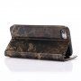 Flip cover tok márvány mintával iPhone 7 / 8 - fekete