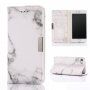 Flip cover tok márvány mintával iPhone 7 / 8 - szürke