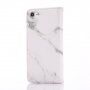 Flip cover tok márvány mintával iPhone 7 / 8 - szürke
