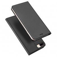 Dux Ducis flip cover tok állvánnyal iPhone 7 Plus / 8 Plus - sötétszürke