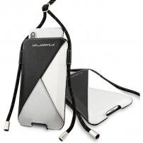 Karl Lagerfeld tok pánttal iPhone 11 Pro Max - fekete / szürke