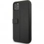 BMW flip cover műbőr tok iPhone 11 Pro Max - fekete