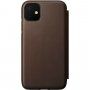 Nomad Folio bőr flip cover tok iPhone 11 - barna