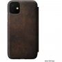 Nomad Folio bőr flip cover tok iPhone 11 - barna