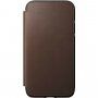 Nomad Folio bőr flip cover tok iPhone 11 - barna