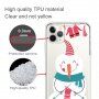 Tok puha műanyagból - hóember - iPhone 11 Pro - transzparens