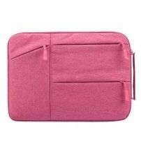 Praktikus táska zsebekkel iPad / MacBook do 12" - rózsaszín