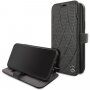 Mercedes Quilted Perf flip cover tok iPhone 11 Pro - fekete