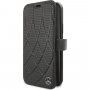 Mercedes Quilted Perf flip cover tok iPhone 11 Pro - fekete