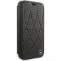 Mercedes Quilted Perf flip cover tok iPhone 11 - fekete