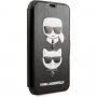 Karl Lagerfeld flip cover tok bankkártya rekeszekkel iPhone 11 - fekete