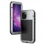 silikonu a tvrzeného skla pro iPhone 11 Pro - stříbrné