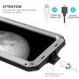 silikonu a tvrzeného skla pro iPhone 11 Pro - stříbrné