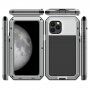 silikonu a tvrzeného skla pro iPhone 11 Pro - stříbrné