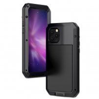silikonu a tvrzeného skla pro iPhone 11 Pro Max - černé