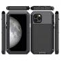 silikonu a tvrzeného skla pro iPhone 11 Pro Max - černé
