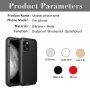 silikonu a tvrzeného skla pro iPhone 11 Pro Max - černé